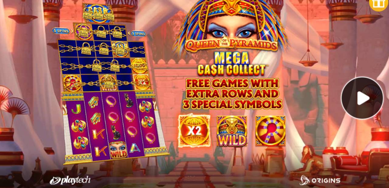 Queen Of The Pyramids Mega Cash Collect (Playtech) Image 1